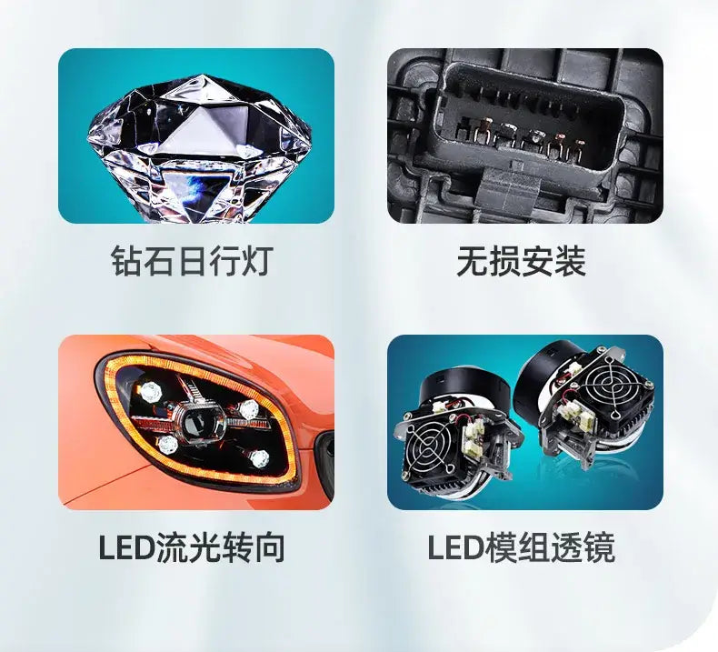 Smart LED Headlight 2015-2020 W453 Diamon Head lamp light