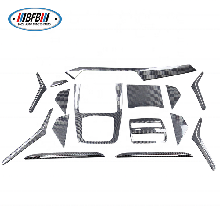 Dry Real Carbon Fiber Interior Trims Dash Cover Center Console Panel for BMW X5 G05 X7 G07 2019up - CAR CRAFT INDIA