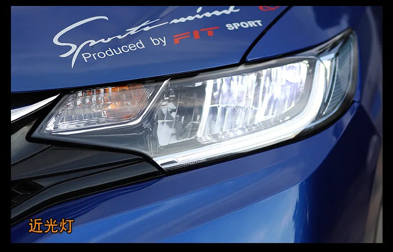 Car Styling Head lamp light for Honda Fit Headlights