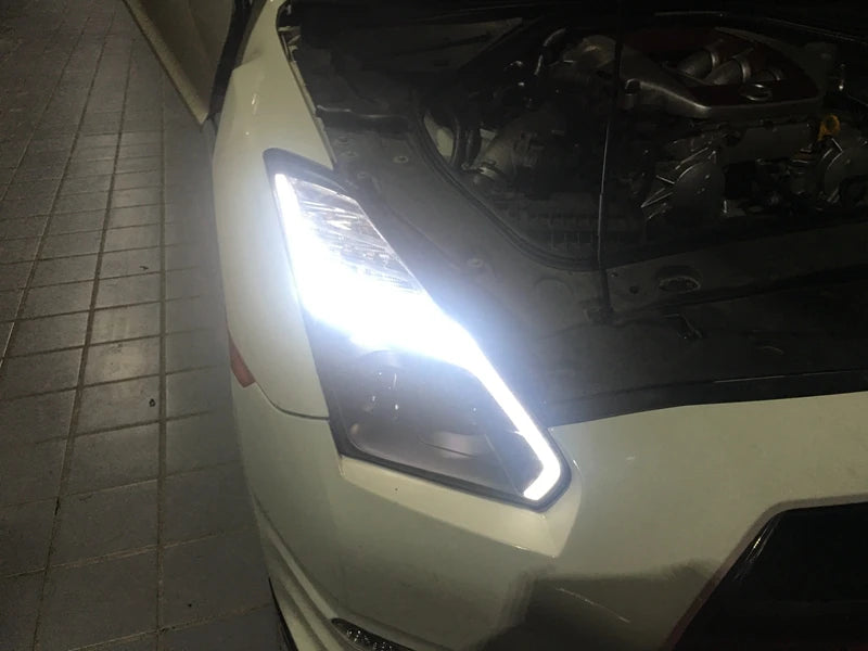 Car Styling Head lamp light for Nissan GT-R Headlights