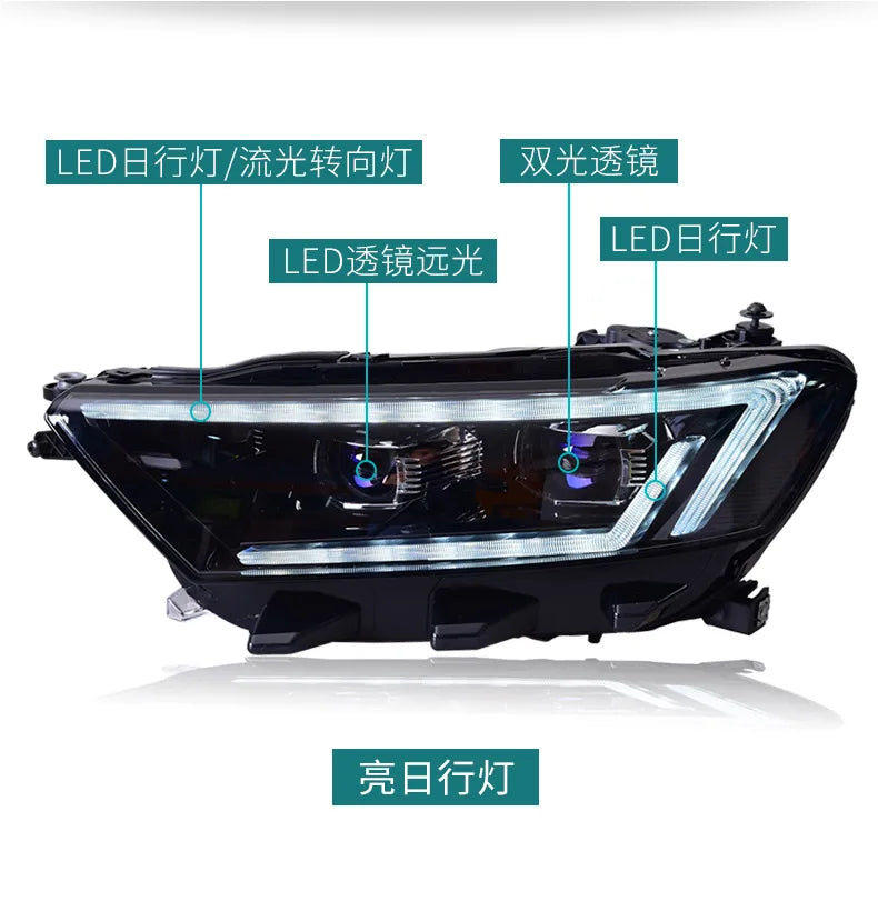 Car Styling Head lamp light for T-ROC Headlights 2017-2020