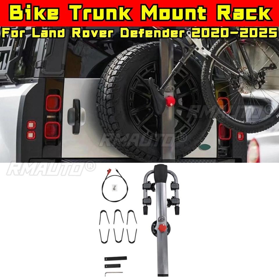 For Land Rover Defender 2020-2025 Chin Body Kit Bike Trunk Mount Rack Bike Spare Tire Mounted Rack Hitch Mount Car Accessories - CAR CRAFT INDIA
