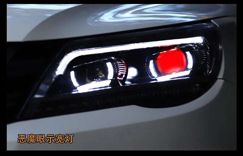 Car Styling Head lamp light for Tiguan Headlights 2009-2012