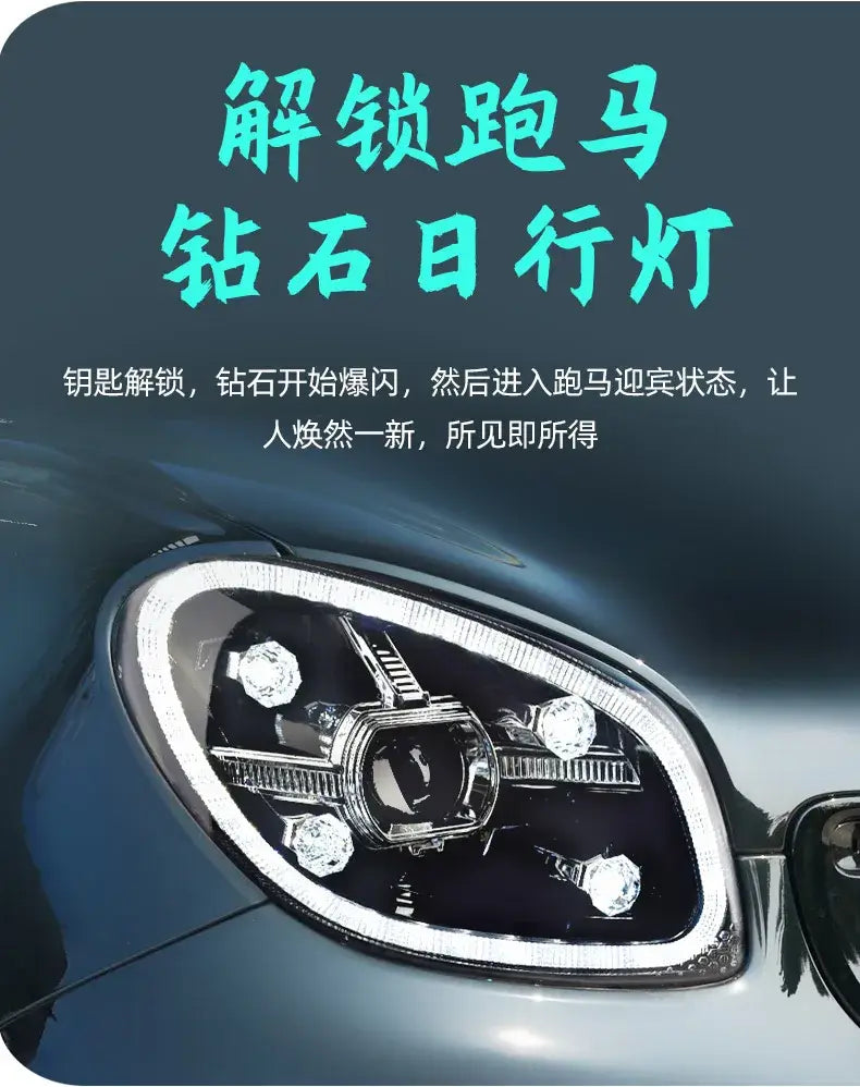 Smart LED Headlight 2015-2020 W453 Diamon Head lamp light