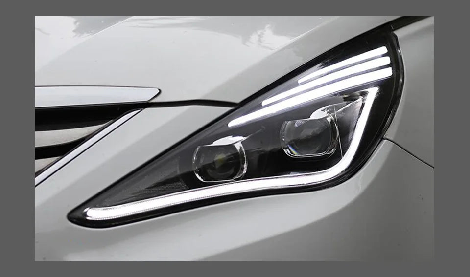 Car Styling Head lamp light for Hyundai Sonata Headlights