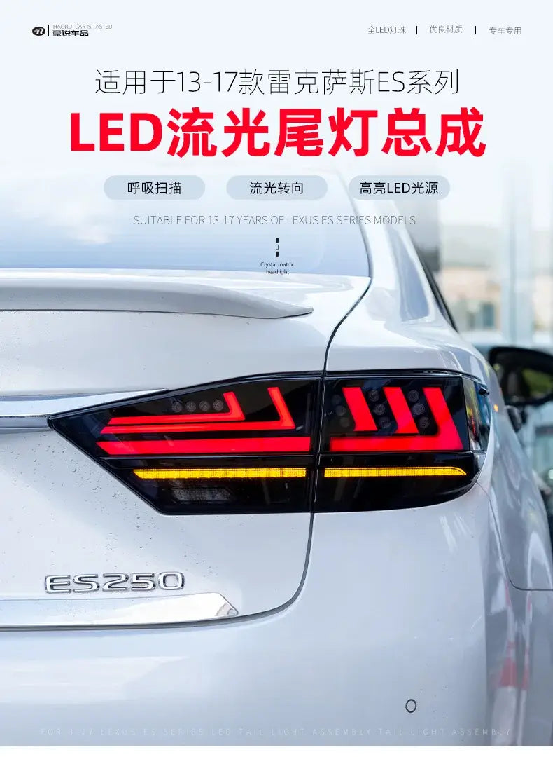 Car Styling Tail lamp light for Lexus ES250 Tail Lights