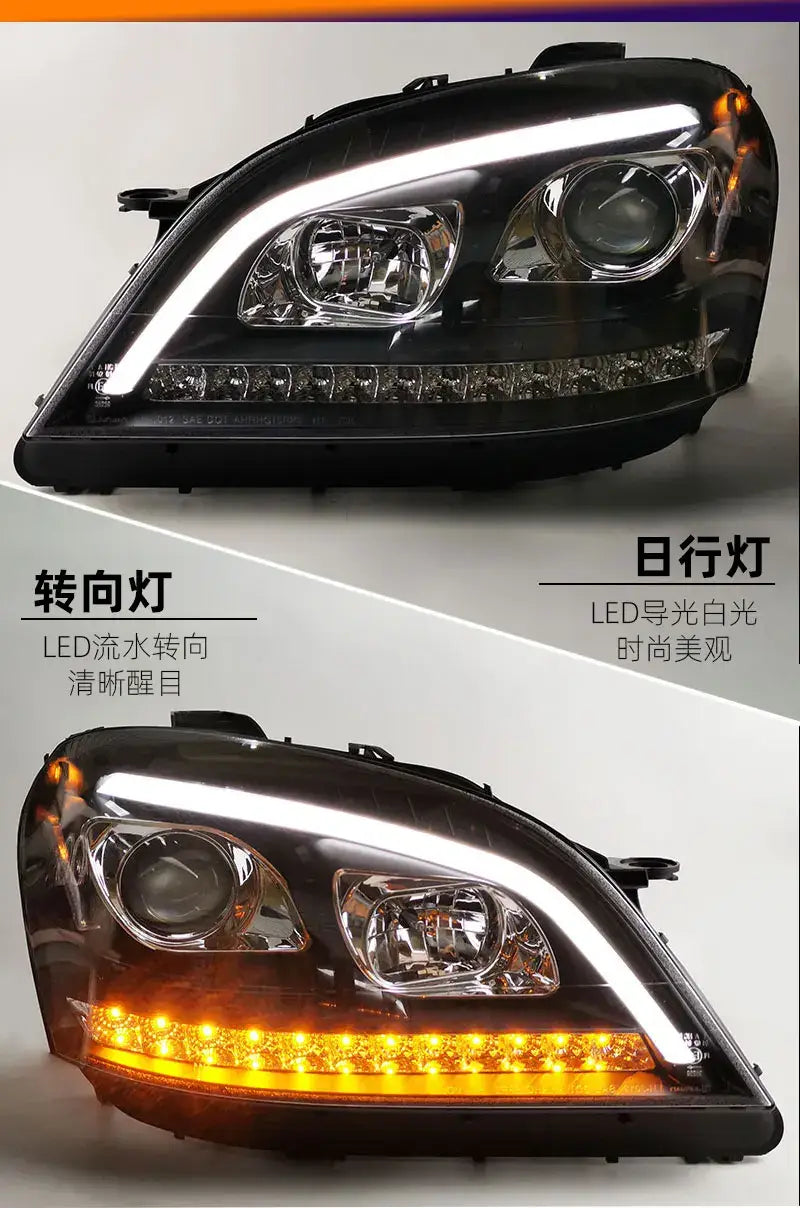 Car Styling Head lamp light for Benz W164 Headlights