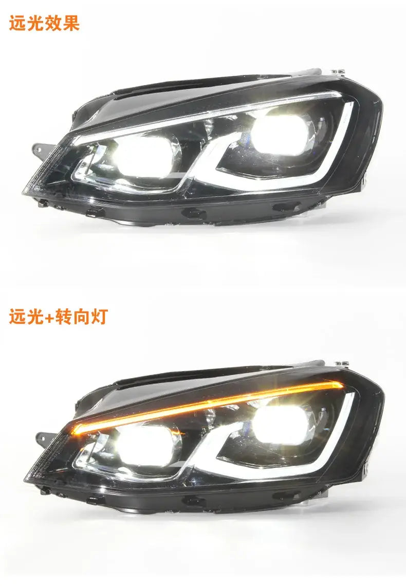 Car Styling Headlights for Golf 7 LED Headlight Animation