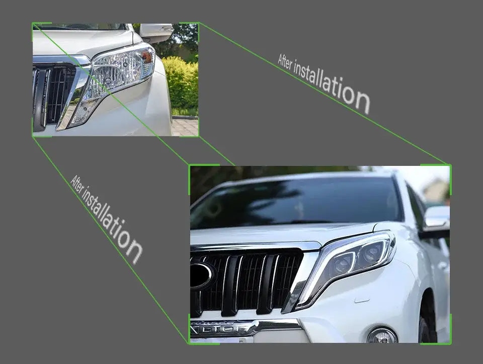 Toyota Prado LC150 LED Headlight 2013-2017 Prado LED DRL Hid