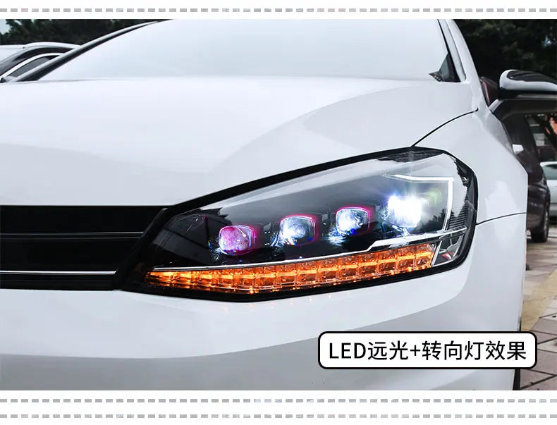 VW Golf 7 Headlight 2013-2017 Golf7 All LED Headlights DRL