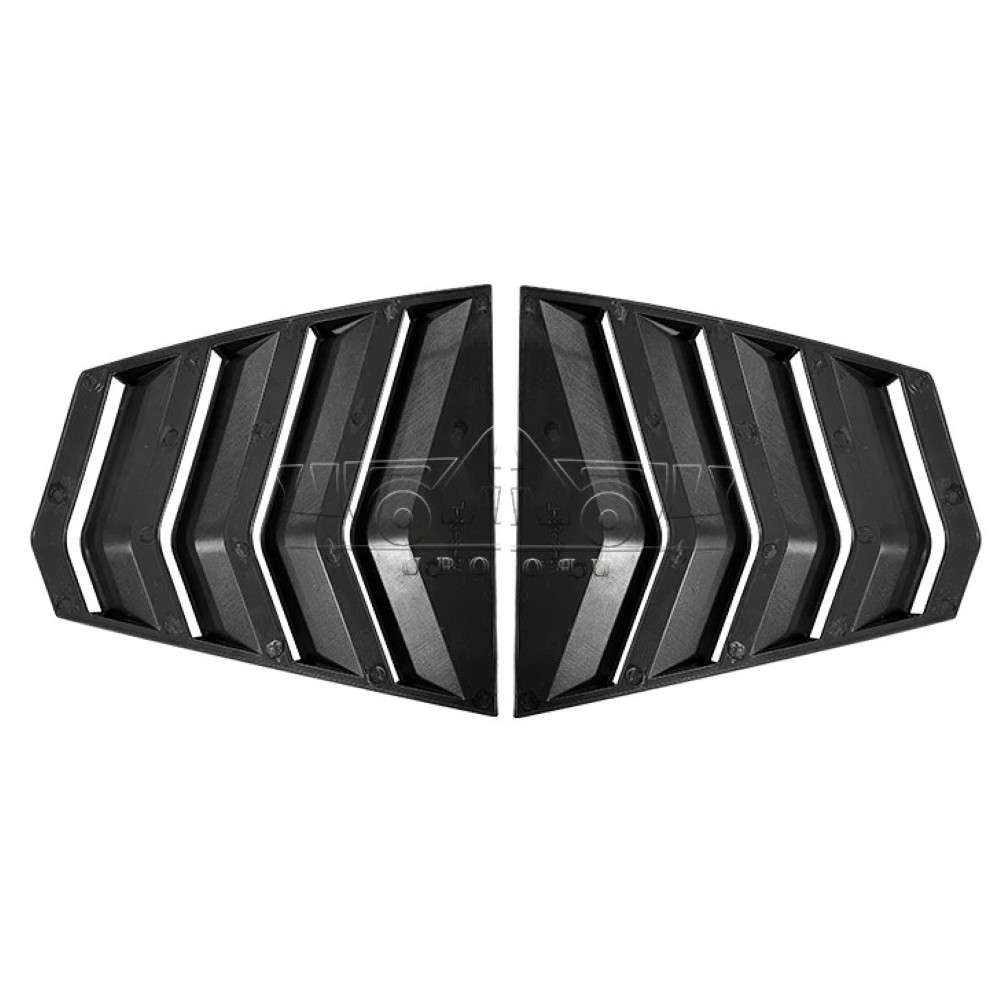 Car Craft Compatible With Bmw 5 Series G60 2024+ Plastic Side Vent Shutter Rear Window Louver Trim Ar-bm-0282 Cf Carbon Fiber Look - CAR CRAFT INDIA