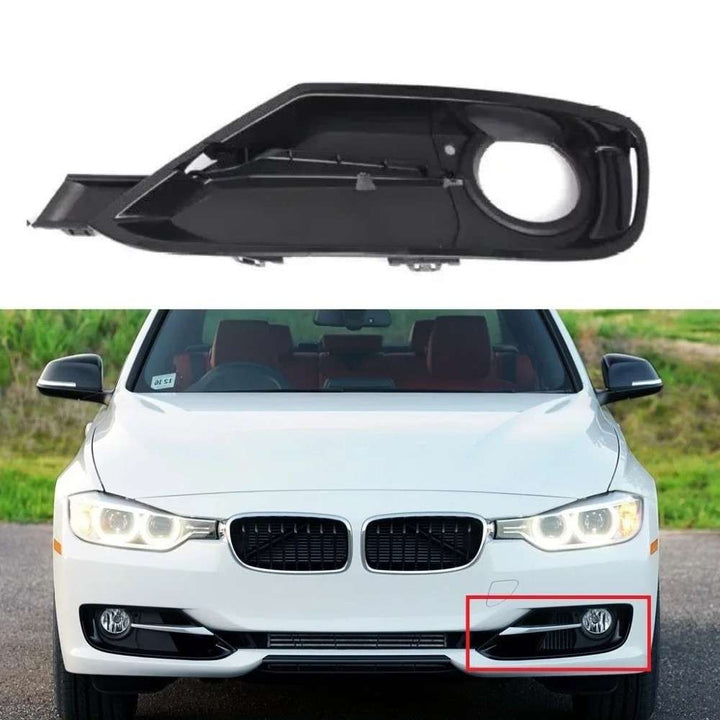 Car Craft Compatible With Bmw 3 Series F30 2012-2015 Front Bumper Fog Lamp Light Protection Grille Cover 51117300740 Right CC-7984 - CAR CRAFT INDIA