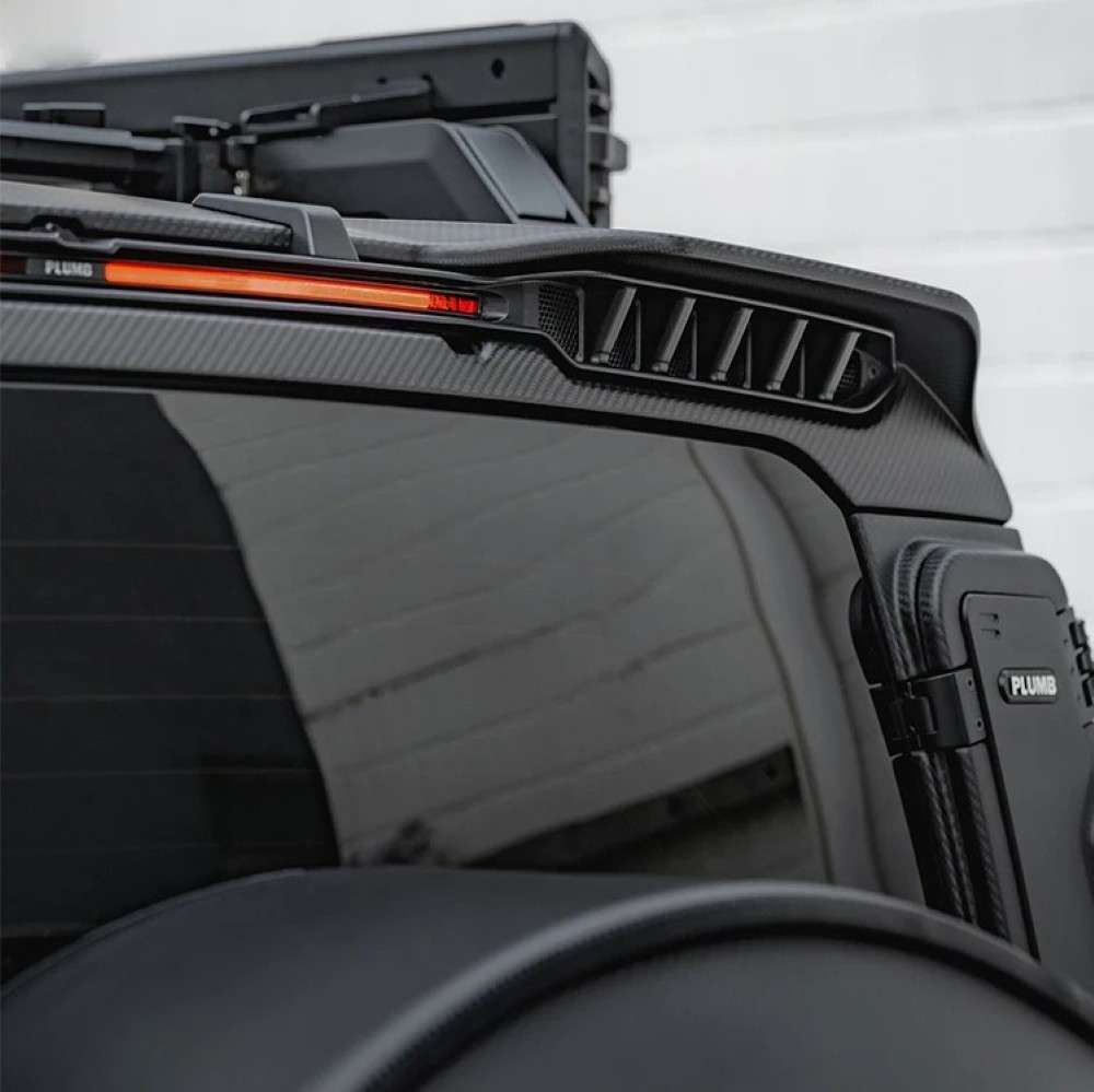 Car Craft Compatible With Range Land Rover Defender 2020-2025 Plumb M-one Rear Trunk Wing Boot Lip Spoiler Carbon Fiber Plumb-013 - CAR CRAFT INDIA