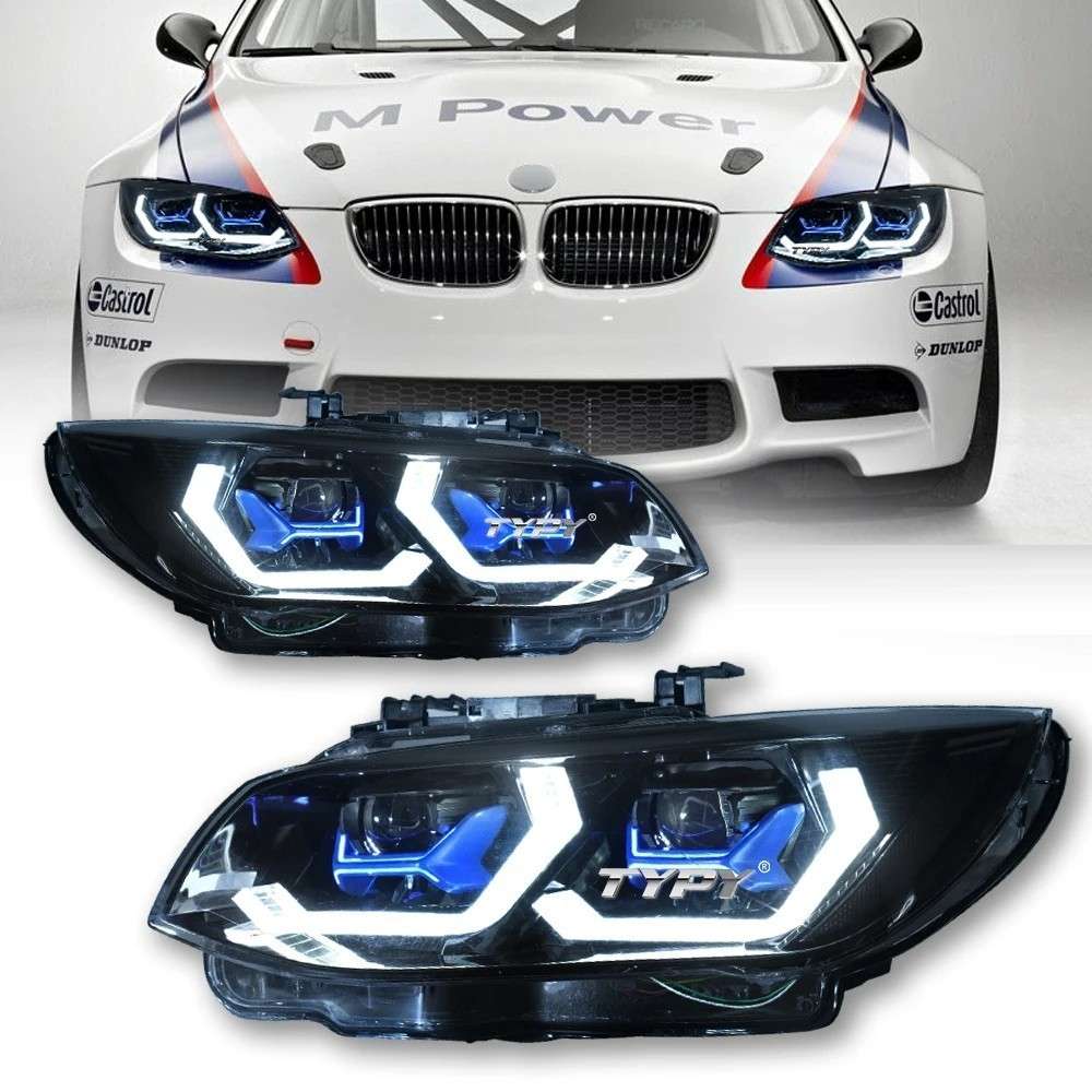 Car Craft Compatible With Bmw 3 Series M3 E92 E93 Lci 2010-2012 Car Front Upgraded Head Light Lamp Xenon Headlight Retrofit Upgrade Modified Led Drl Hid For Xenon Car CC-8458 - CAR CRAFT INDIA