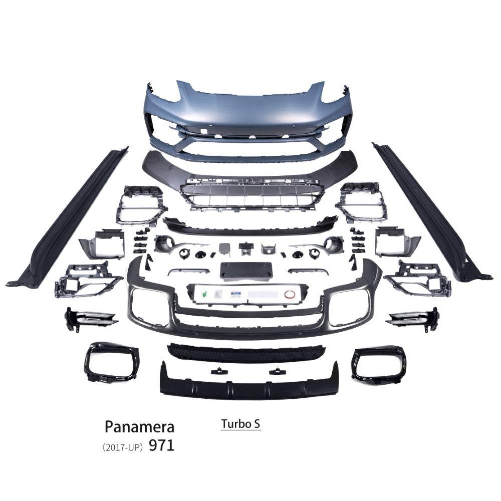 Car Craft Compatible With Porsche Panamera 971.2 2021-2023 Upgrade Facelift Bumper Bodykit Conver To 971.2 2021-2023 Turbo S CC-5611 - CAR CRAFT INDIA