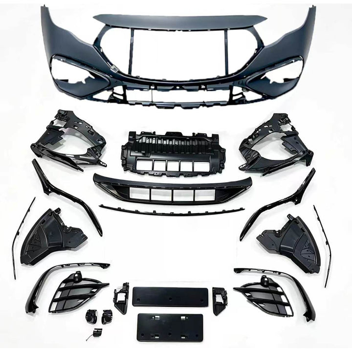 Car Craft Compatible With Mercedes Benz E Class W214 2024+ Upgrade Facelift Convert To Amg 53 Style Bumper Bodykit Front CC-6605