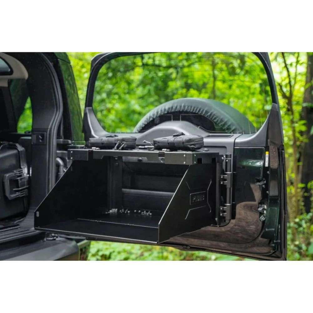 Car Craft Compatible With Range Land Rover Defender 2020-2025 90/110 Plumb M-on Series Tailgate Tail Gate Trunk Folding Table Plumb-004 - CAR CRAFT INDIA