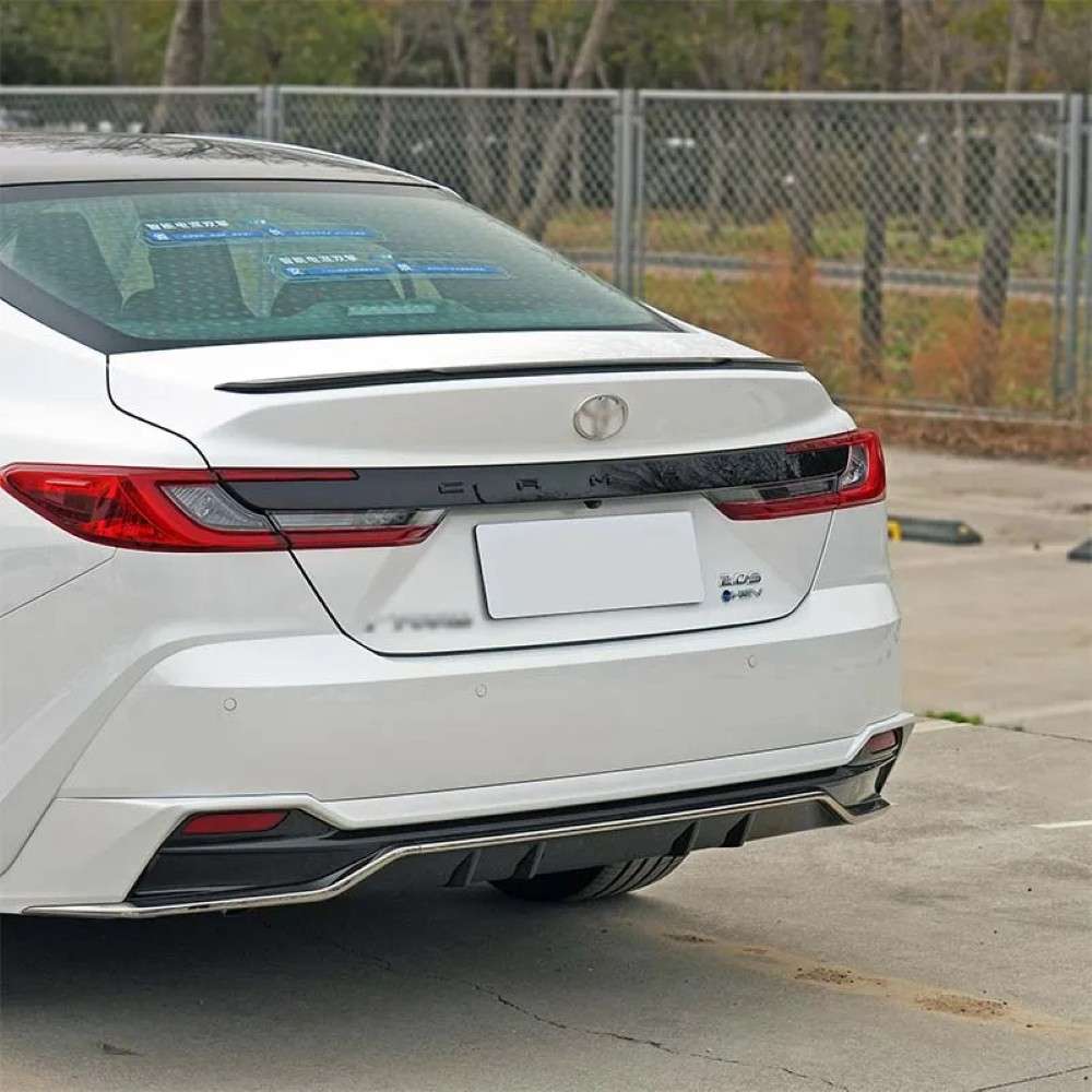 Car Craft Compatible With Toyota Camry 2024+ Rear Trunk Wing Boot Spoiler Lip Splitter Skirt Ar-toyota-0100 Cf Carbon Fiber Look