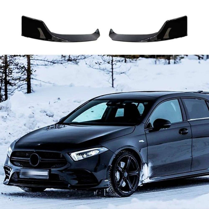 Car Craft Compatible With Mercedes Benz A Class W177 2019-2024 Amg Front Bumper Lip Splitter Skirts Brabus Style Ar-benz-083 Cf Carbon Fiber Look - CAR CRAFT INDIA