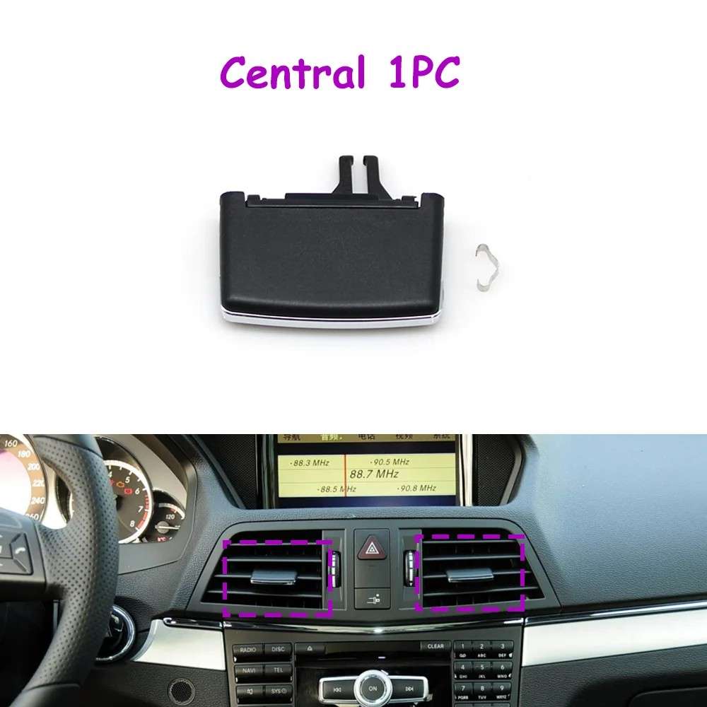 Car Craft Compatible With Mercedes E Class Cabriolet Coupe W207 2009-2012 Car Air Conditioner Left Right Central Ac Vent Grille Slider Tab Clip Outlet Repair Kit 2078300054-c M Middle Centre - CAR CRAFT INDIA