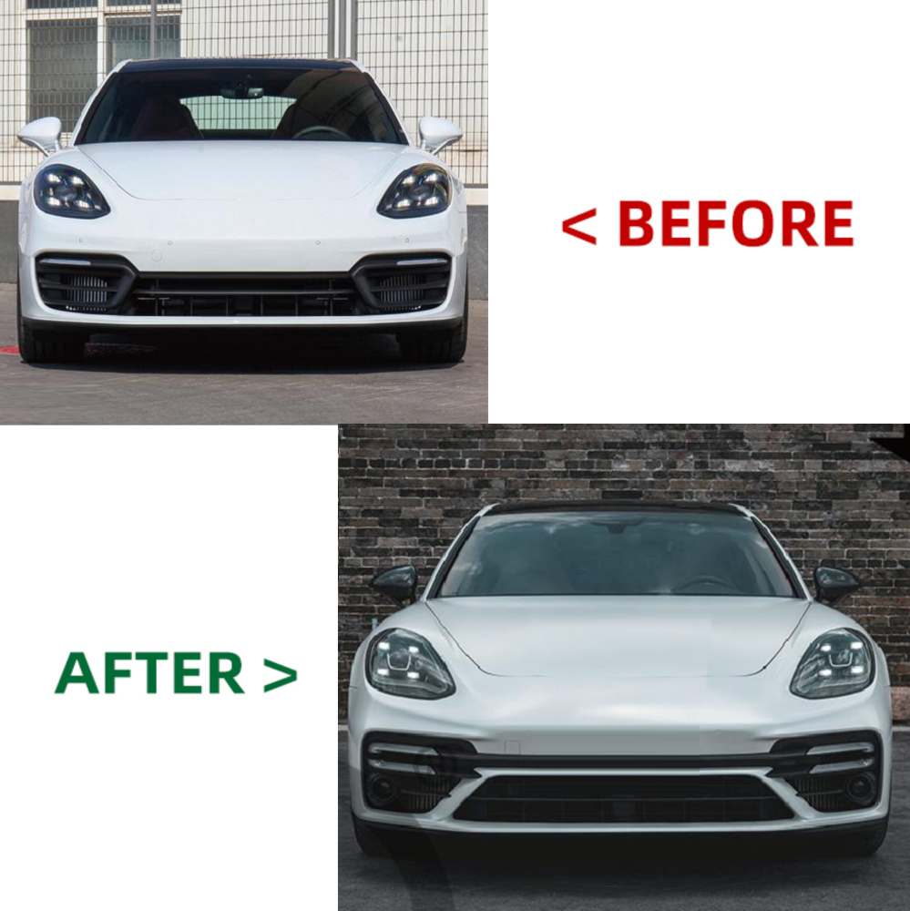 Car Craft Compatible With Porsche Panamera 971.2 2021-2023 Upgrade Facelift Bumper Bodykit Conver To 971.2 2021-2023 Turbo S CC-5611 - CAR CRAFT INDIA