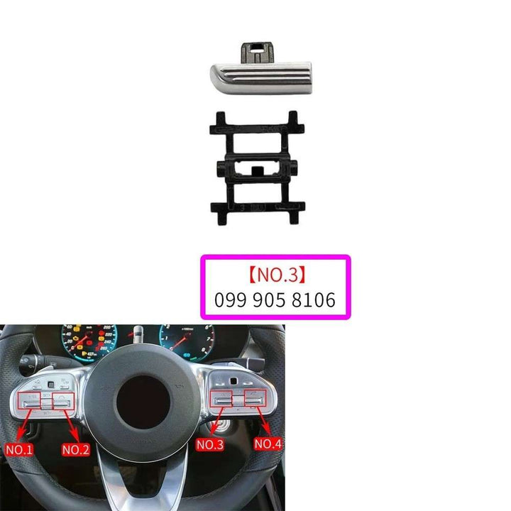 Car Craft Compatible With Mercedes Benz A B C E S Class W205 W206 W213 W214 W222 W223 W167 W247 W464 W465 H247 W253 W254 2019-2025 Gla Glc Gle Gls Steering Wheel Control Switch Button 0999058106-3 CC-8483 - CAR CRAFT INDIA