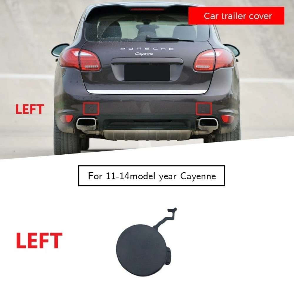Car Craft Compatible With Porsche Cayenne 2011-2014 Rear Bumper Tow Towing Tochan Hook Eye Cap Cover 95850544900 Rear Left CC-7995 - CAR CRAFT INDIA