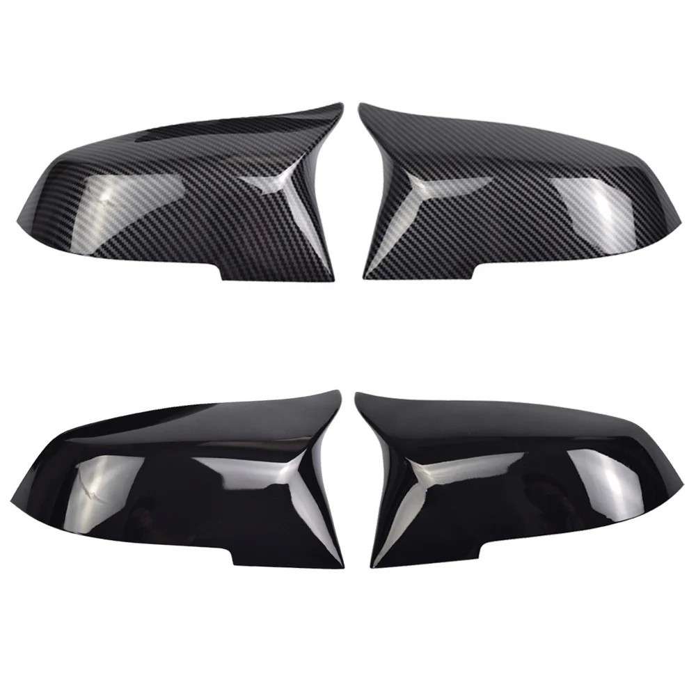 Car Craft Compatible With Bmw 3 Series F30 F34 F80 12-19 X1 E84 12-15 1 Series F20 12-18 Side Rear View Case Wing Cap Shell Housing Mirror Covers 3m Tape Pasting Style Ar-mr-022 Cf Carbon Fiber Look - CAR CRAFT INDIA