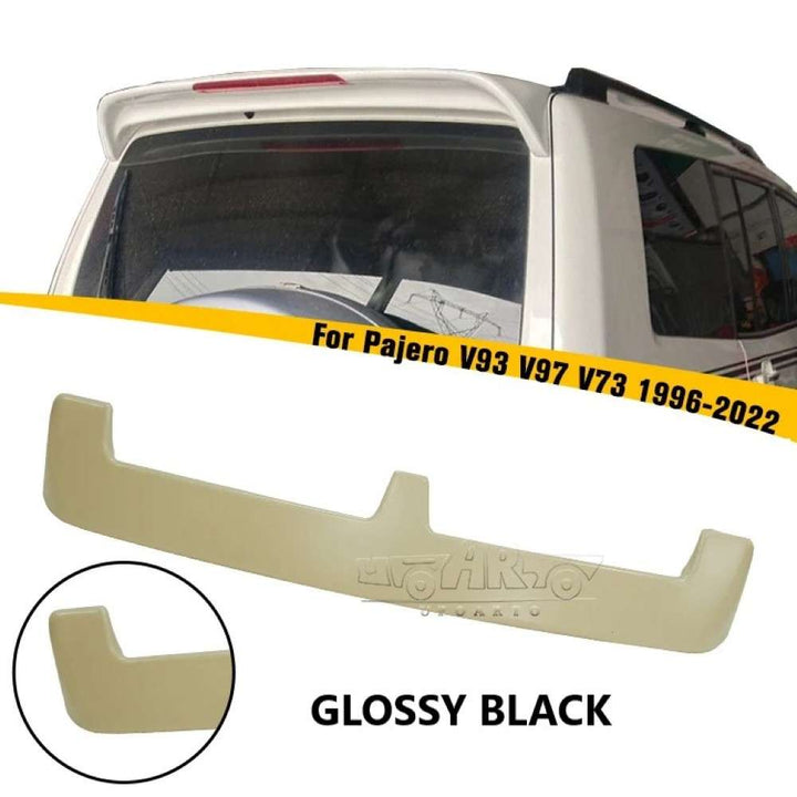 Car Craft Compatible With Mitsubishi Pajero V93 V97 V73 1996-2022 Rear Trunk Wing Boot Spoiler Lip Splitter Skirt Ar-mitsubishi-011 Glossy Black