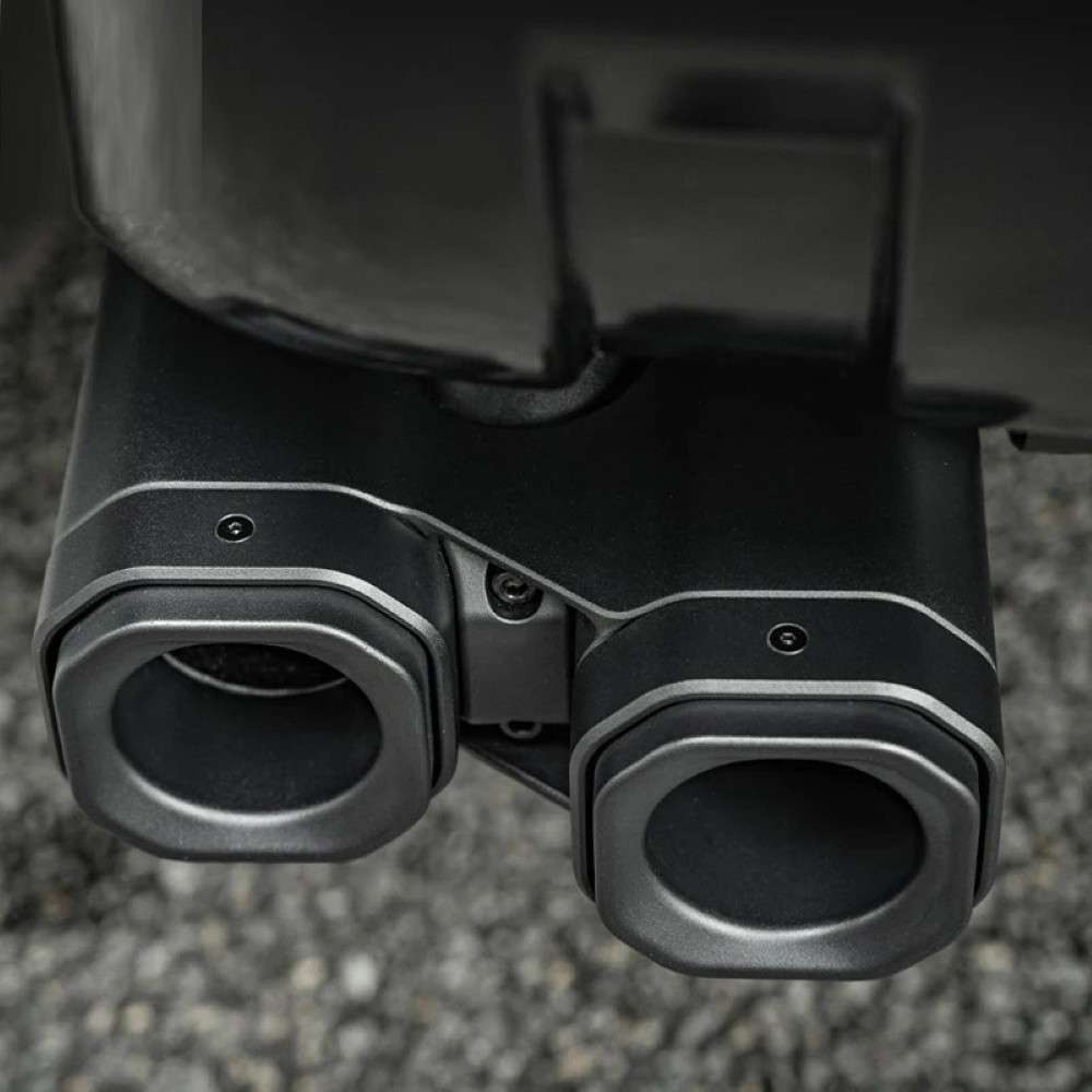 Car Craft Compatible With Range Land Rover Defender 2020-2025 Plumb M-one Rear After Lip Diffuser Guard Exhaust Pipe Four Outlet Tailpipe Retrofit Dry Carbon Fibe Plumb-011 - CAR CRAFT INDIA