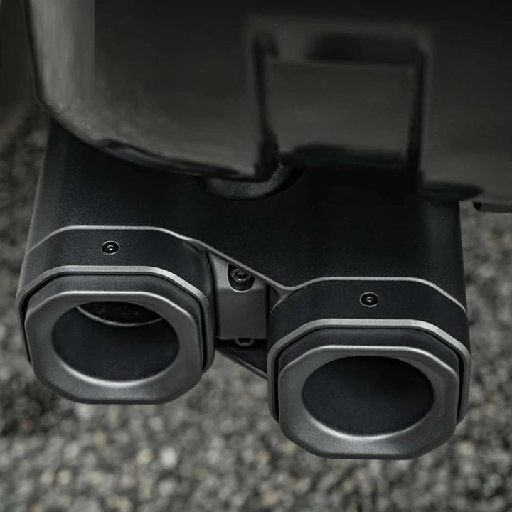 Car Craft Compatible With Range Land Rover Defender 2020-2025 Plumb M-one Rear After Lip Diffuser Guard Exhaust Pipe Four Outlet Tailpipe Retrofit Dry Carbon Fibe Plumb-011 - CAR CRAFT INDIA