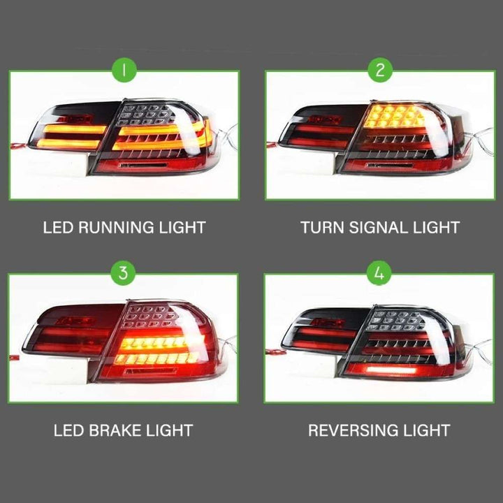 Car Craft Compatible With Bmw 3 Series M3 E92 E93 2006-2012 Car Rear Upgraded Tail Light Lamp Xenon Taillight Retrofit Upgrade Modified Led Drl Hid Smoke CC-8456 - CAR CRAFT INDIA
