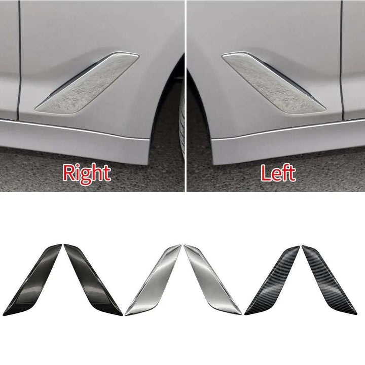 Car Craft Compatible With Bmw 5 Series G30 F90 2017-2024 Side Fender Decorative Bright Electroplated Strip Trim 51747439013 Left Black CC-8098 - CAR CRAFT INDIA