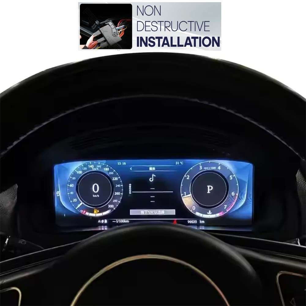 Car Craft Compatible With Jaguar Xjl Xf Xfl 2009-2019 Dashboard Lcd Speed O Meter Android Player Digital Instrument Cluster Screen Speedometer Display Car 12.3" CC-8431 - CAR CRAFT INDIA