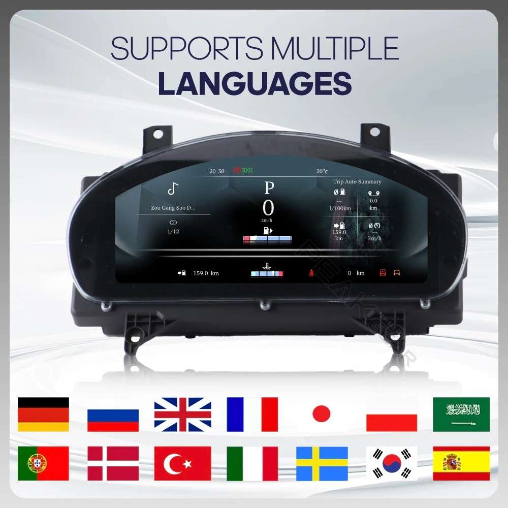 Car Craft Compatible With Jaguar Xjl Xf Xfl 2009-2019 Dashboard Lcd Speed O Meter Android Player Digital Instrument Cluster Screen Speedometer Display Car 12.3" CC-8431 - CAR CRAFT INDIA