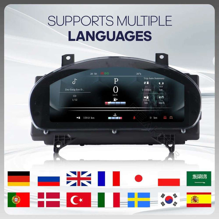 Car Craft Compatible With Jaguar Xjl Xf Xfl 2009-2019 Dashboard Lcd Speed O Meter Android Player Digital Instrument Cluster Screen Speedometer Display Car 12.3" CC-8431 - CAR CRAFT INDIA