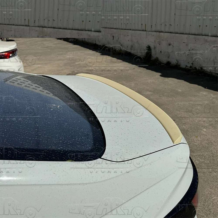 Car Craft Compatible With Vw Volkswagen Virtus 2023+ Rear Trunk Wing Boot Spoiler Lip Splitter Skirt Oem Original Style Carbon Fiber Look Ar-vw-0235 Cf CC-7973