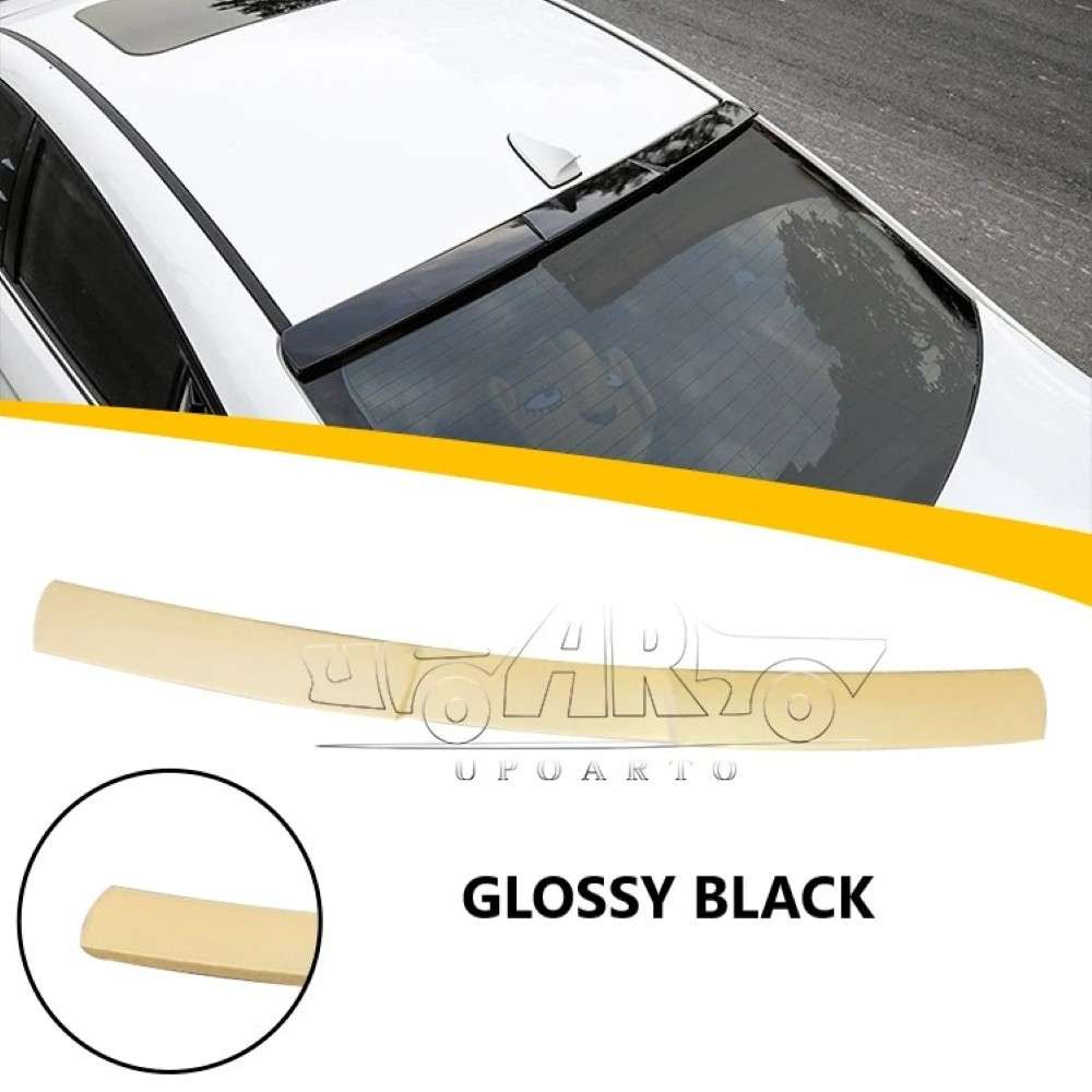Car Craft Compatible With Hyundai Elantra 2019+ Rear Trunk Wing Boot Roof Spoiler Lip Splitter Skirt Ar-hyundai-007 Glossy Black - CAR CRAFT INDIA