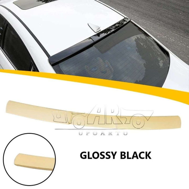 Car Craft Compatible With Hyundai Elantra 2019+ Rear Trunk Wing Boot Roof Spoiler Lip Splitter Skirt Ar-hyundai-007 Glossy Black - CAR CRAFT INDIA