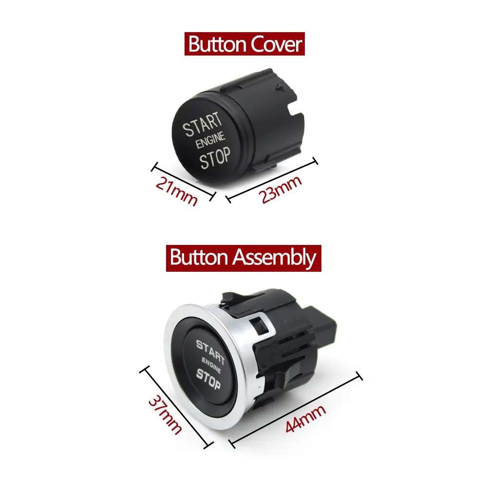 Car Craft Compatible With Land Range Rover Evoque 12-18 Discovery Sport 15-19 Velar 17-19 Discovery 17-19 Sport 14-19 Vogue 13-19 Car Engine Ignition Start Stop Switch Assembly Lr094038 Black - CAR CRAFT INDIA