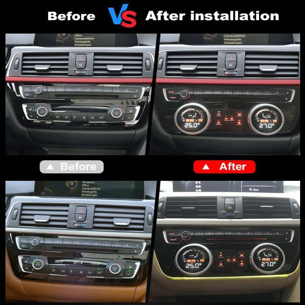 Car Craft Compatible With Bmw 3 Series F30 F34 2012-2018 4 Series F32 2012-2018 Lcd Display Air Conditioning Board Android Ac Panel Digital Touch Screen Climate Knobs Control 8.8 Inch CC-8488 - CAR CRAFT INDIA