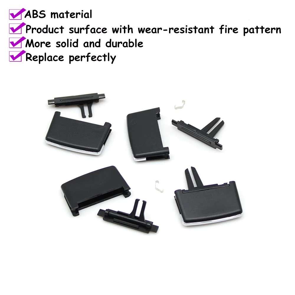Car Craft Compatible With Mercedes E Class Cabriolet Coupe W207 2009-2012 Car Air Conditioner Left Right Central Ac Vent Grille Slider Tab Clip Outlet Repair Kit 2078300154-c L Left - CAR CRAFT INDIA