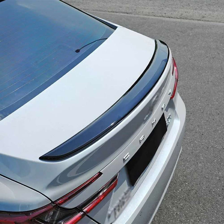 Car Craft Compatible With Toyota Camry 2024+ Rear Trunk Wing Boot Spoiler Lip Splitter Skirt Ar-toyota-0100 Cf Carbon Fiber Look