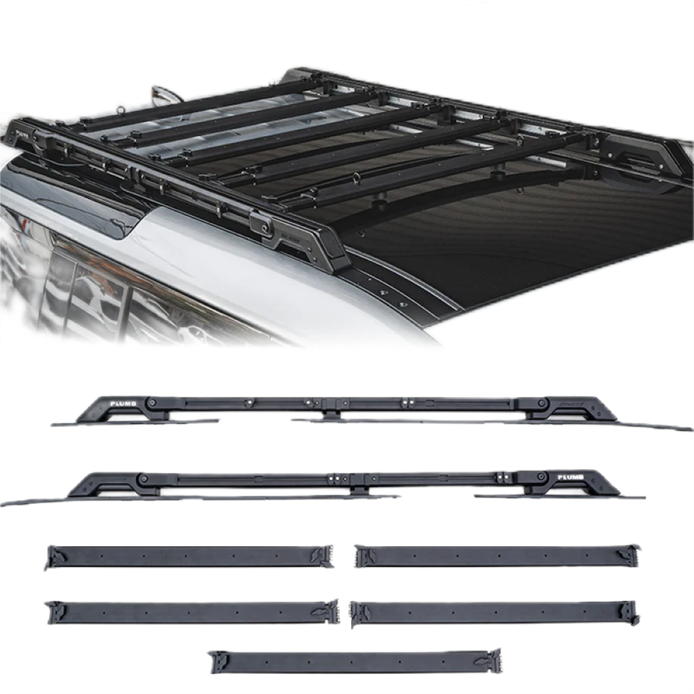 Car Craft Compatible With Range Land Rover Defender 2020-2025 110 Plumb M-one Adjustable Slimline Roof Rail Rack Plumb-006 - CAR CRAFT INDIA