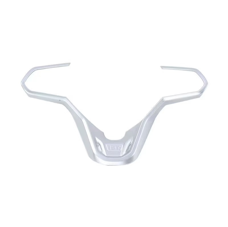 Car Craft Compatible With Volkswagen Virtus Arteon Golf 8 Vw Id.3 Passat B8 T-cross Tiguan Touareg Vw T6 Steering Wheel Trim Frame Cover D1 Silver - CAR CRAFT INDIA
