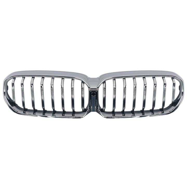 Car Craft Compatible With Bmw 5 Series G30 Lci 2021+ Front Bumper Show Grill Chrome Single Line G30/38-006 CC-3051