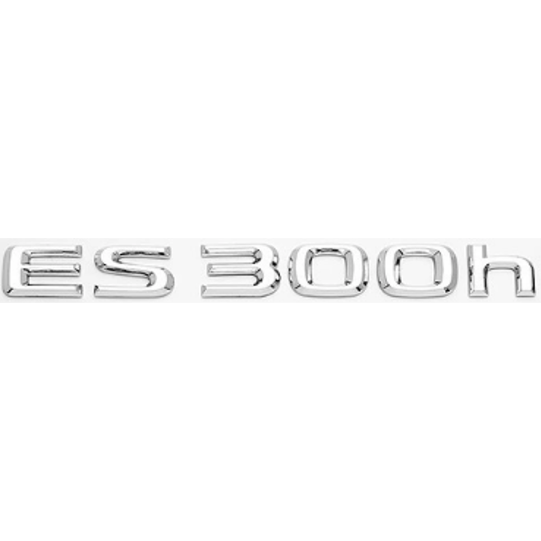 Car Craft Compatible With Lexus Es300h Es 300h Letter Logo Badge Emblem Sticker Silver