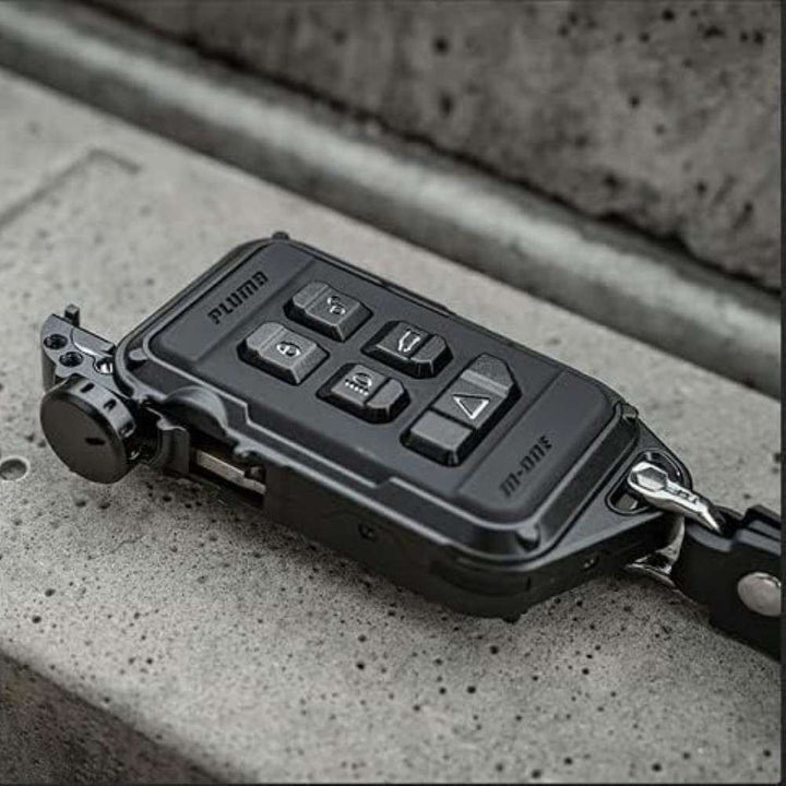 Car Craft Compatible With Range Land Rover Defender 2020-2025 Plumb M-one All Black Aluminum Magnesium Alloy Key Chain Key Case Cover Plumb-001 - CAR CRAFT INDIA