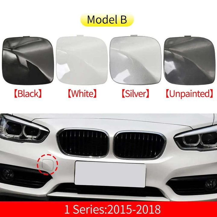 Car Craft Compatible With Bmw 1 Series F20 Lci 2015-2018 Front Bumper Tow Hook Towing Tochan Trailer Cover 51117387170 Model B Unpainted CC-8093 - CAR CRAFT INDIA