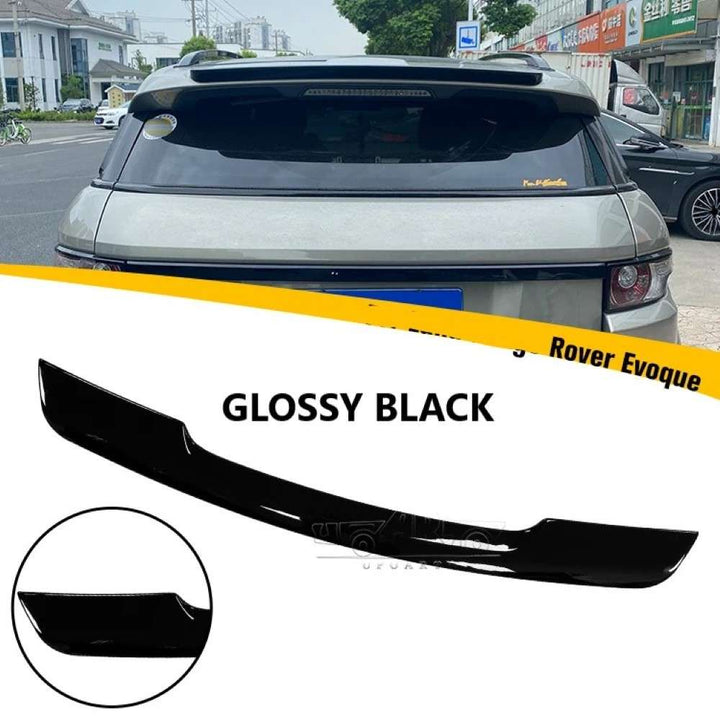 Car Craft Compatible With Range Land Rover Evoque 2012-2019 Rear Trunk Wing Boot Spoiler Lip Splitter Skirt Ar-land-007 Glossy Black - CAR CRAFT INDIA
